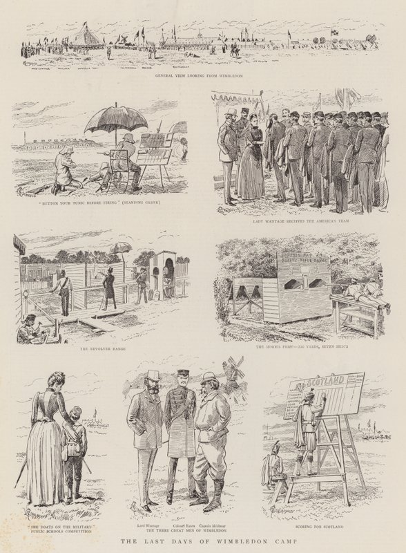 The Last Days of Wimbledon Camp by Alfred Chantrey Corbould