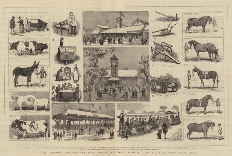 The London International Agricultural Exhibition at Kilburn, July 1879 by Alfred Chantrey Corbould