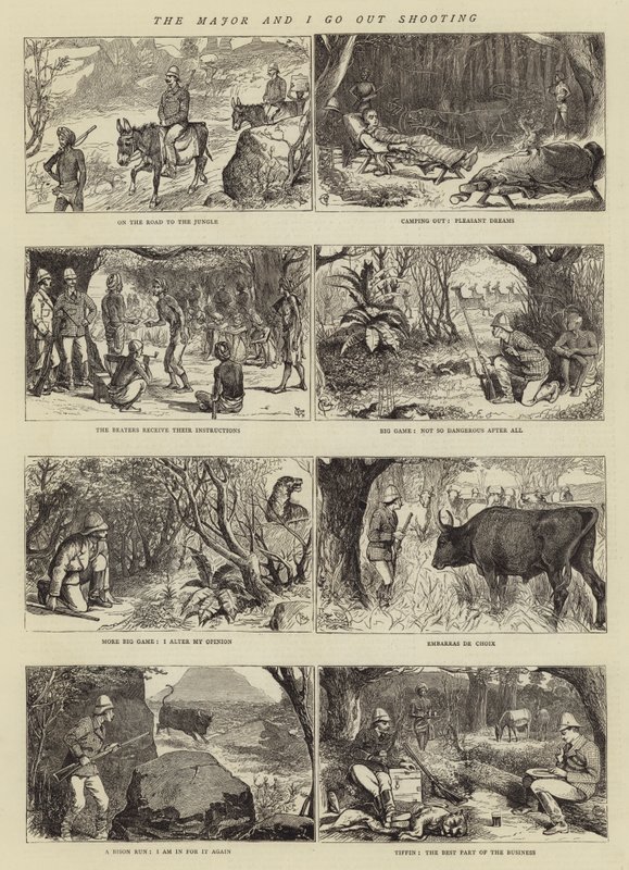 The Major and I Go Out Shooting by Alfred Chantrey Corbould