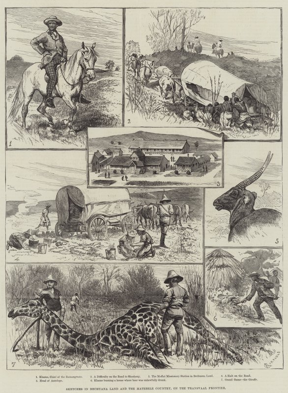 Sketches in Bechuana Land and the Matebele Country, on the Transvaal Frontier by Alfred Courbould