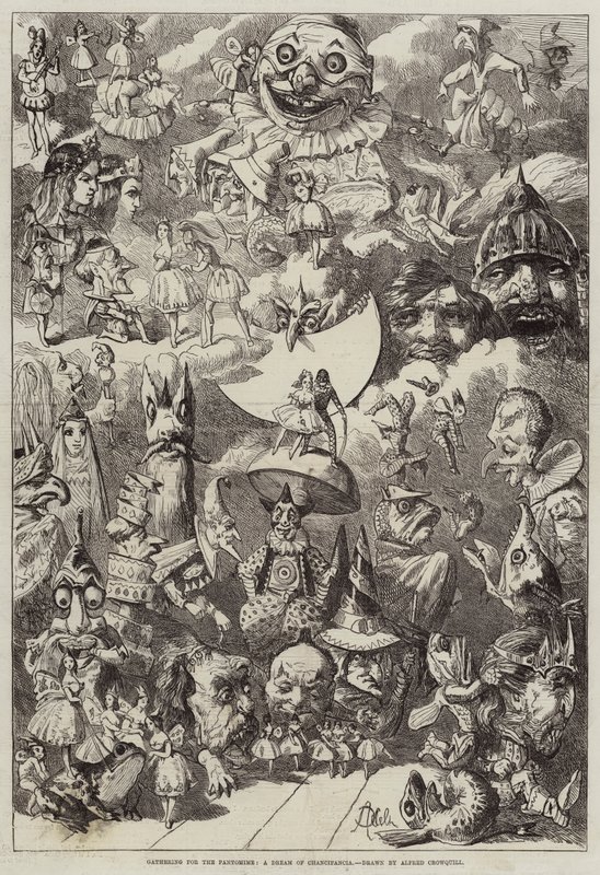 Gathering for the Pantomime, a Dream of Chancifancia by Alfred Crowquill