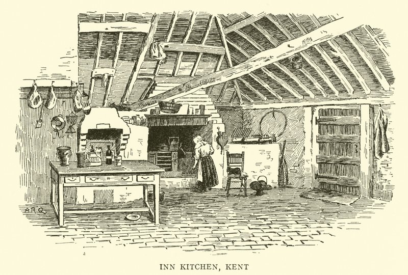 Inn Kitchen, Kent by Alfred Robert Quinton