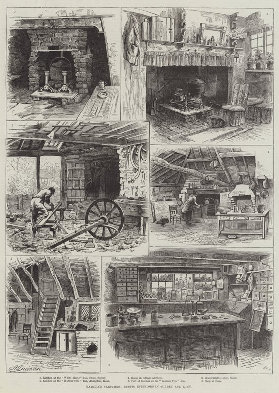 Rambling Sketches, Rustic Interiors in Surrey and Kent by Alfred Robert Quinton