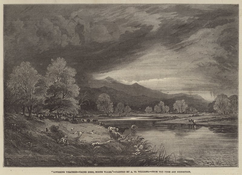 Lowering Weather, Cader Idris, North Wales by Alfred Walter Williams