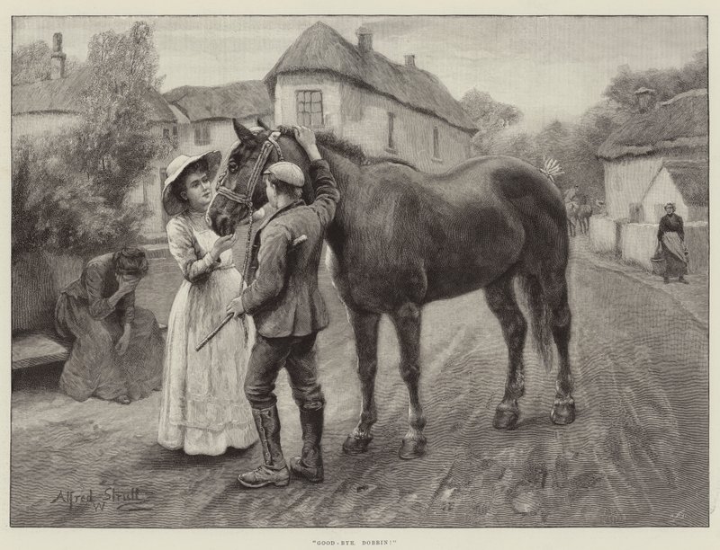Good-bye, Dobbin! by William Strutt