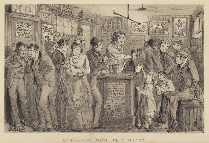 An Evening with Forty Thieves by Alfred Concanen