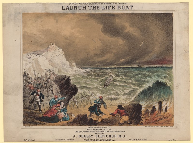 Launch the Life Boat by Alfred Concanen