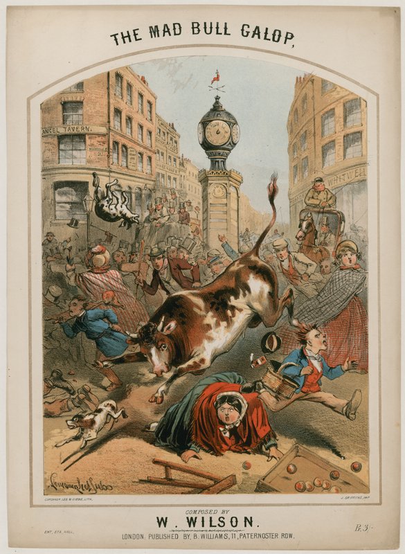 The Mad Bull Galop by Alfred Concanen