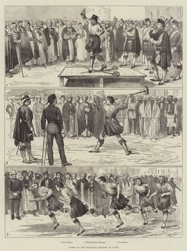 Games of the Highland Brigade at Cairo by Alfred Courbould