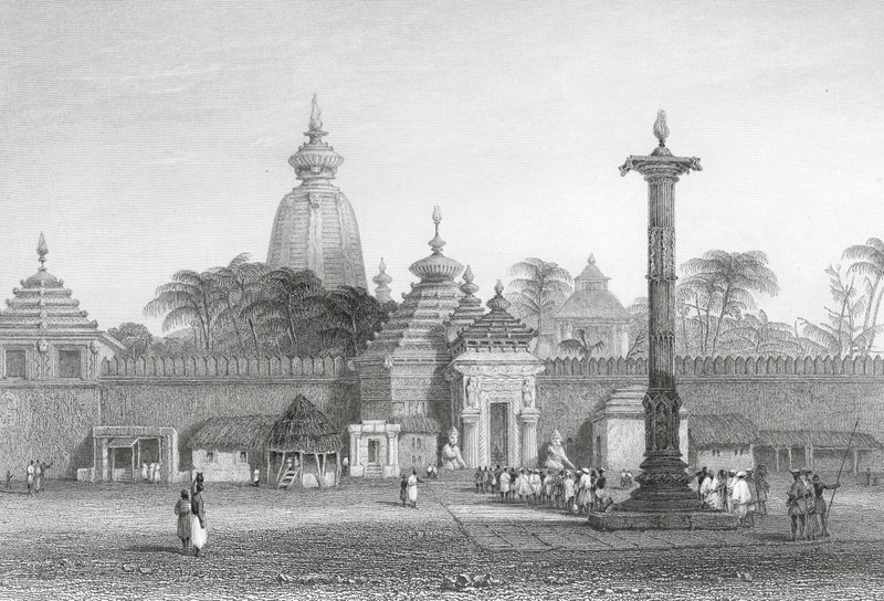 Temple of Juggernaut (Engraving) by Alfred Gomersal Vickers