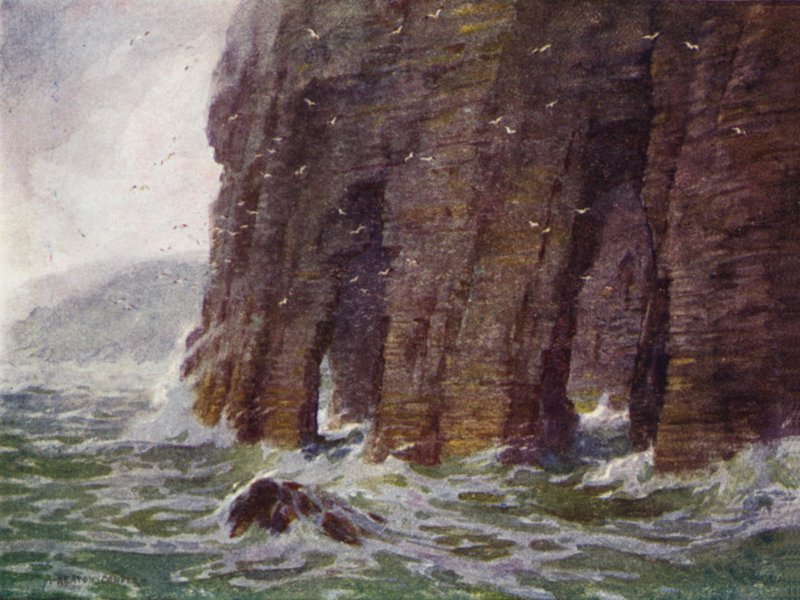 Cathedral Cliffs, Achill Island by Alfred Heaton Cooper