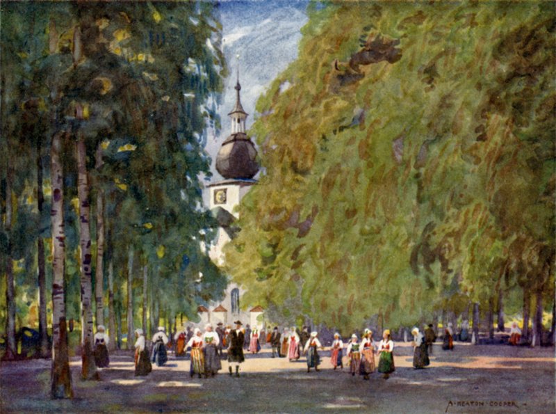 Leksand Church by Alfred Heaton Cooper