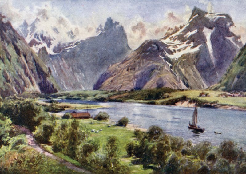 The Mountains of Romsdal by Alfred Heaton Cooper