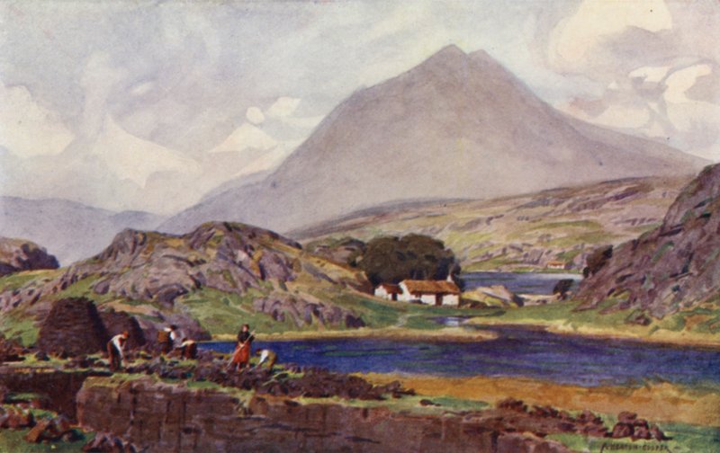 Turf Pickers, Connemara by Alfred Heaton Cooper