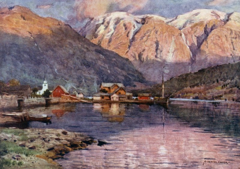 Ulvik, Hardanger Fjord by Alfred Heaton Cooper