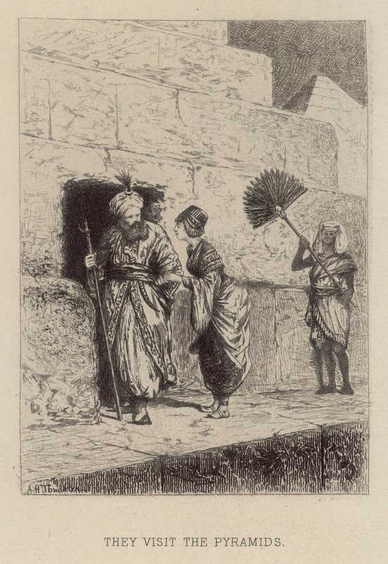 They visit the Pyramids by Alfred Holst Tourrier