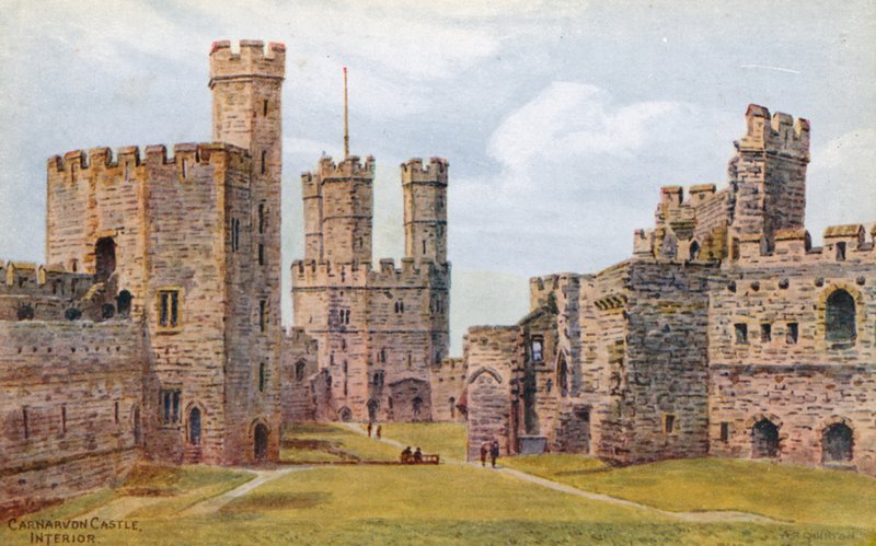 Carnarvon Castle, Interior by Alfred Robert Quinton