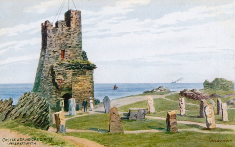 Castle and Druidical Circle, Aberystwyth by Alfred Robert Quinton