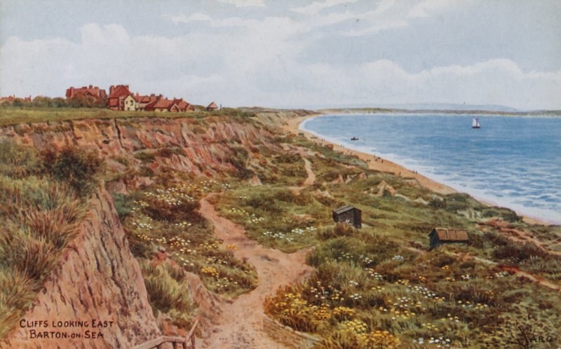 Cliffs, Looking East, Barton-on-Sea by Alfred Robert Quinton