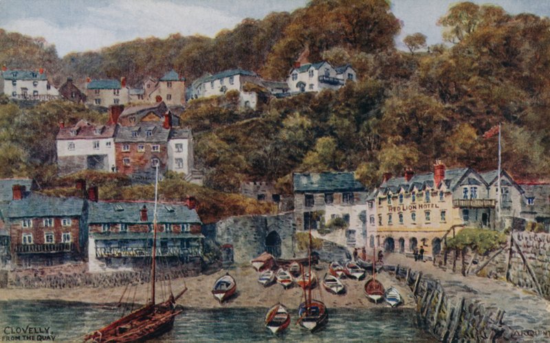Clovelly from the Quay by Alfred Robert Quinton