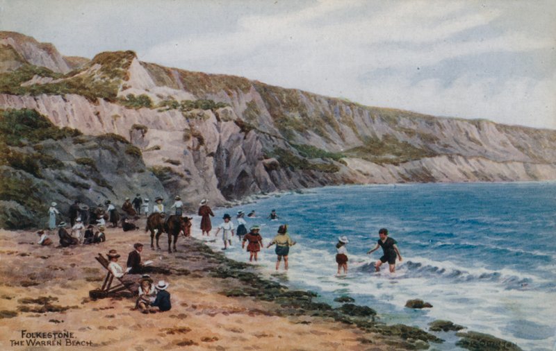 Folkestone, The Warren Beach by Alfred Robert Quinton