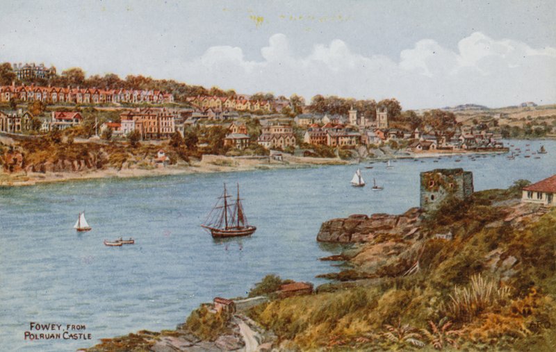 Fowey, from Polruan Castle by Alfred Robert Quinton