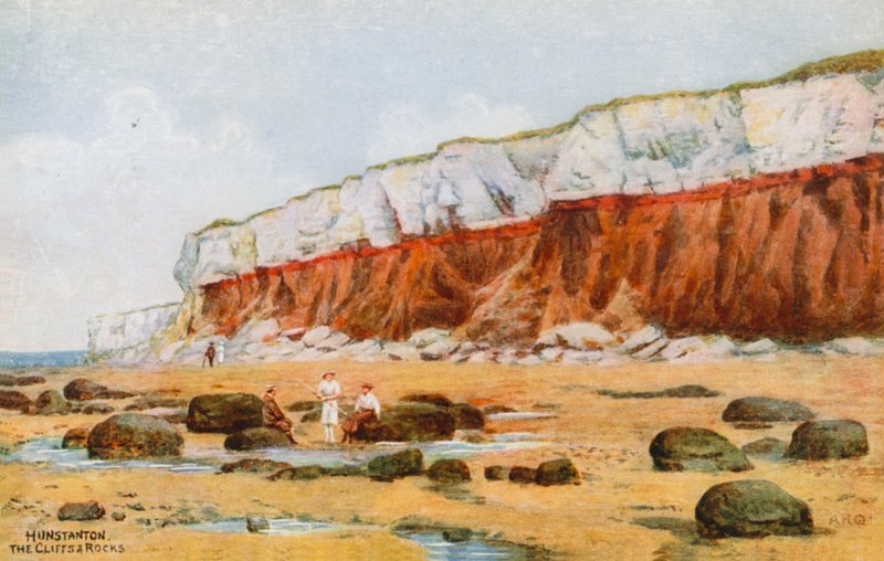 Hunstanton, The Cliffs and Rocks by Alfred Robert Quinton