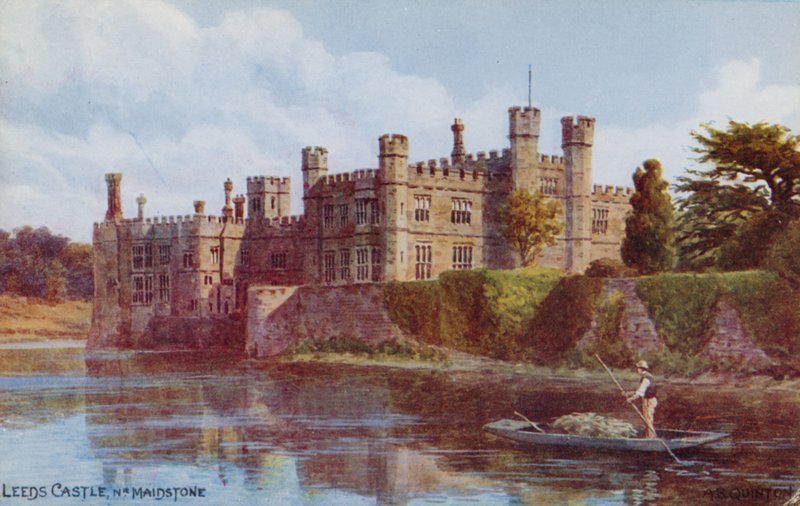 Leeds Castle near Maidstone by Alfred Robert Quinton