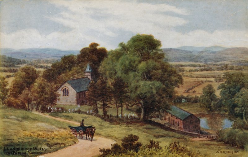 Llandrindod Wells, The Parish Church by Alfred Robert Quinton