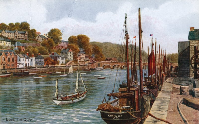 Looe, The Quay by Alfred Robert Quinton