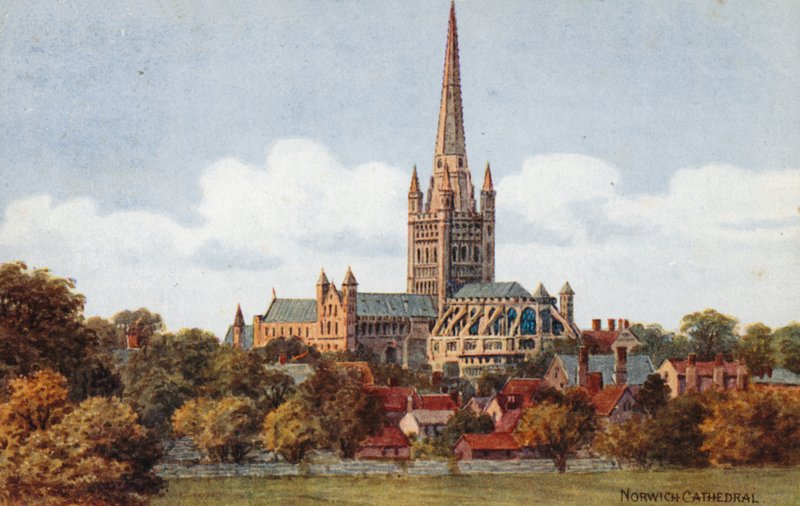 Norwich Cathedral by Alfred Robert Quinton