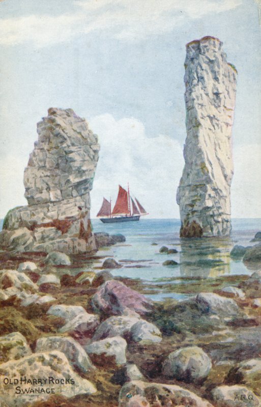 Old Harry Rocks, Swanage by Alfred Robert Quinton