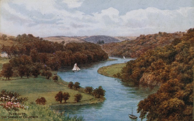 Plymouth, The Tamar at Calstock by Alfred Robert Quinton