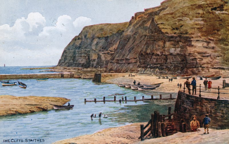 The Cliffs, Staithes by Alfred Robert Quinton