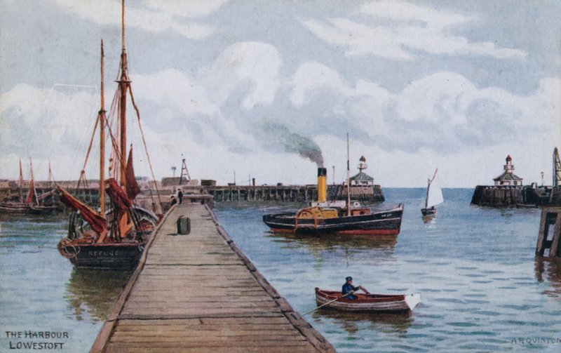 The Harbour, Lowestoft by Alfred Robert Quinton