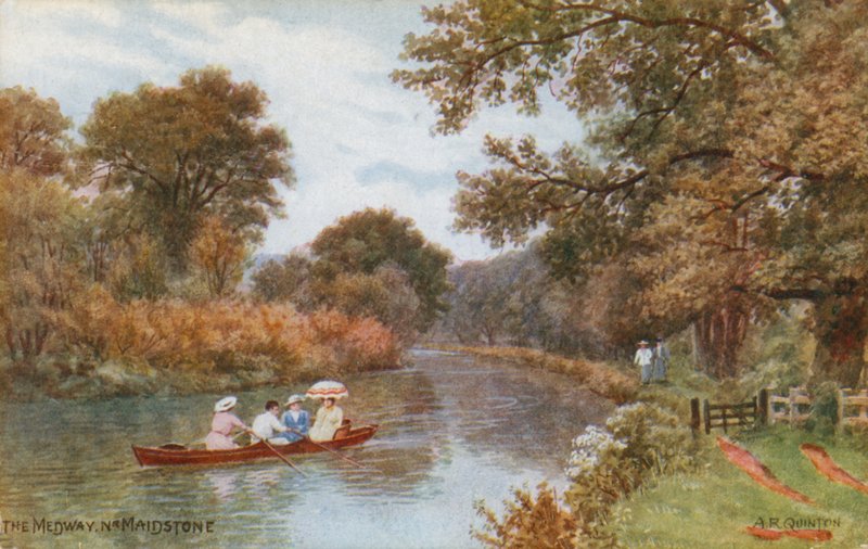 The Medway Near Maidstone by Alfred Robert Quinton