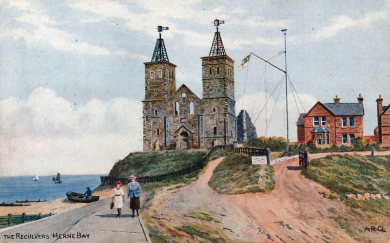 The Reculvers, Herne Bay by Alfred Robert Quinton