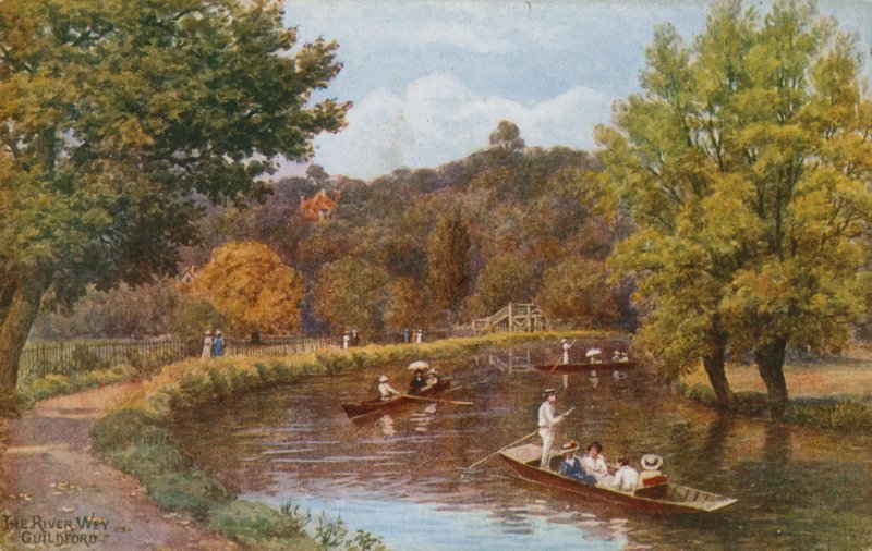 The River Wey, Guildford by Alfred Robert Quinton