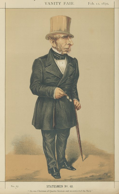 Mr John Somerset Pakington by Alfred Thompson
