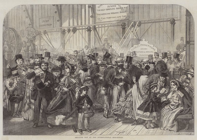 Shilling Day at the International Exhibition by Alfred William Hunt