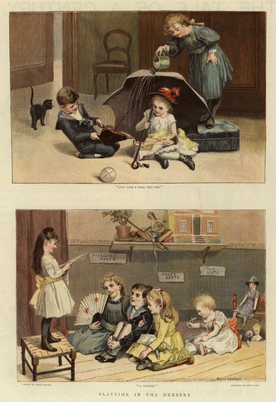 Playtime in the Nursery by Alice Havers