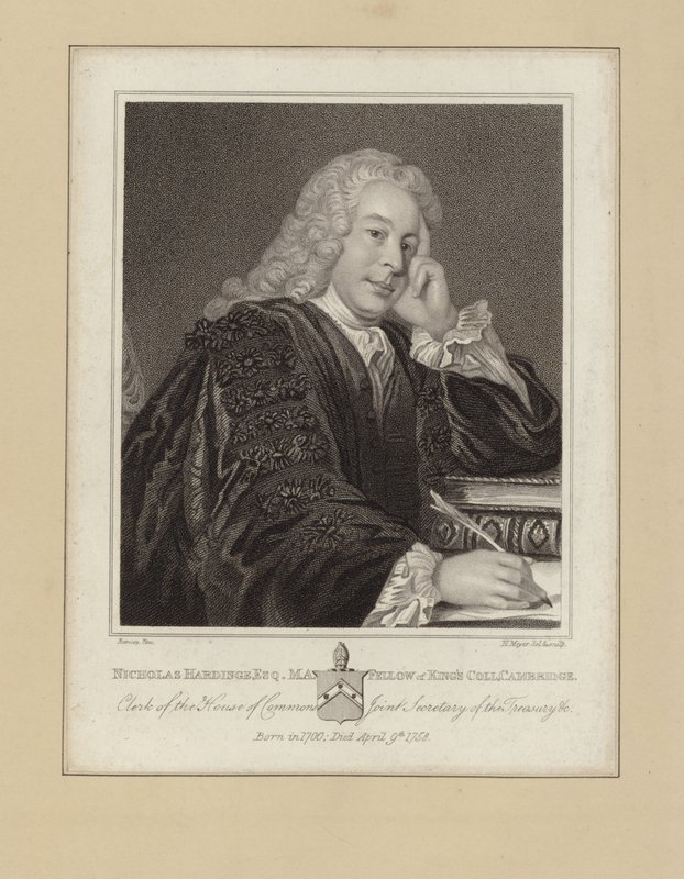 Nicholas Hardinge by Allan Ramsay