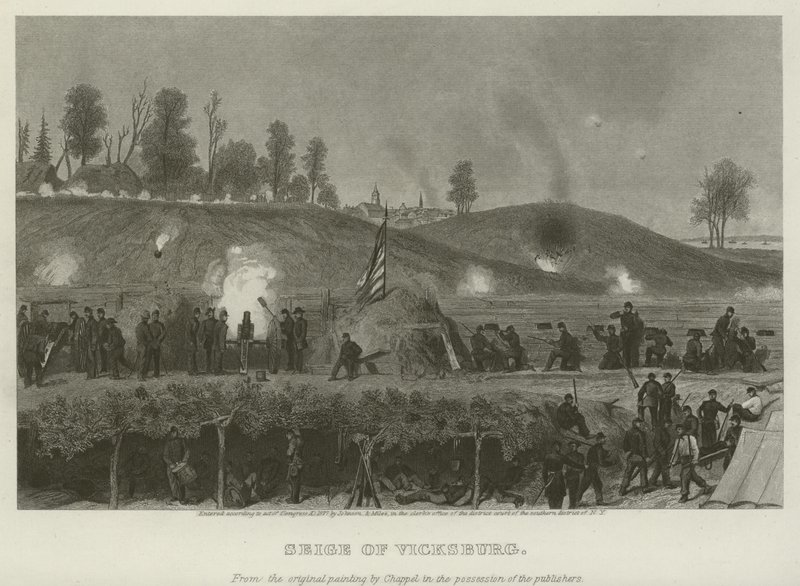 Siege of Vicksburg, 1863 by Alonzo Chappel
