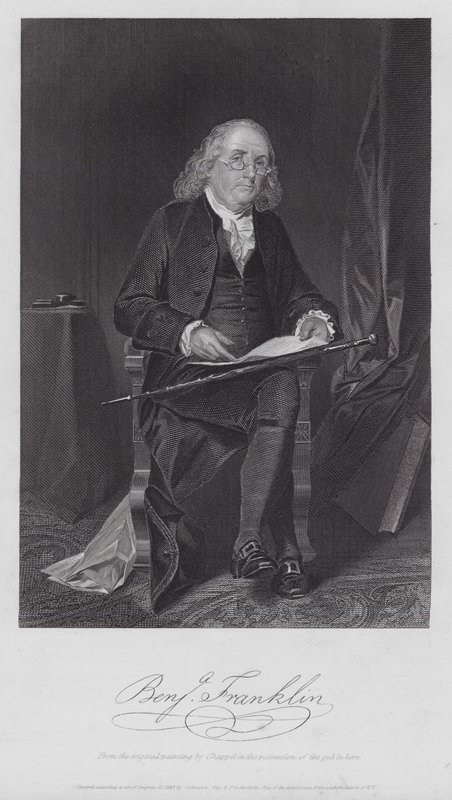 Benjamin Franklin by Alonzo (after) Chappel