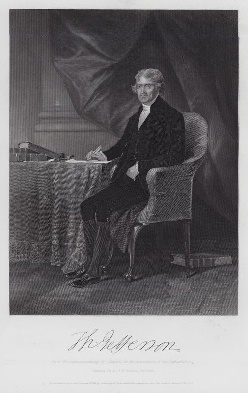 Thomas Jefferson by Alonzo (after) Chappel