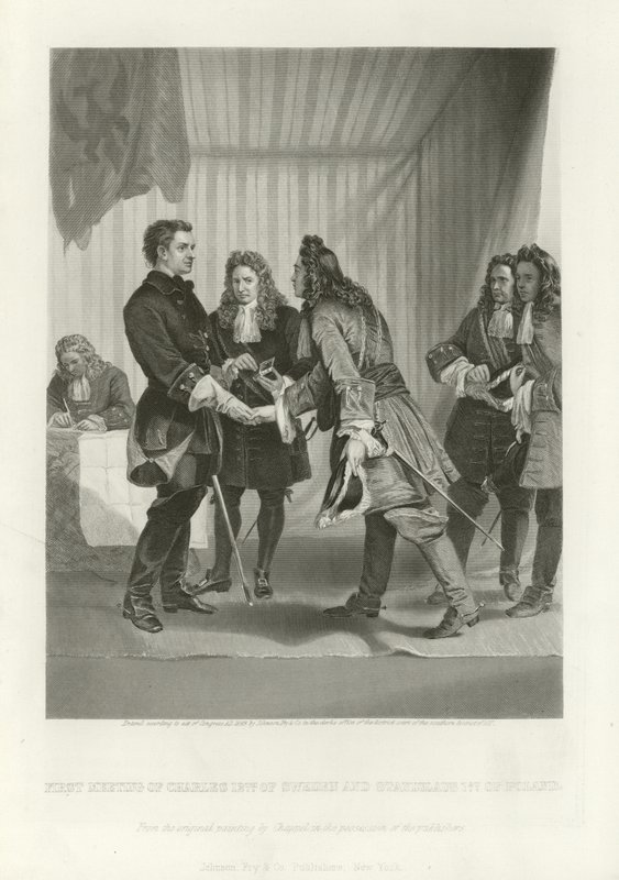 Charles of Sweden and Stanislau by Alonzo Chappel