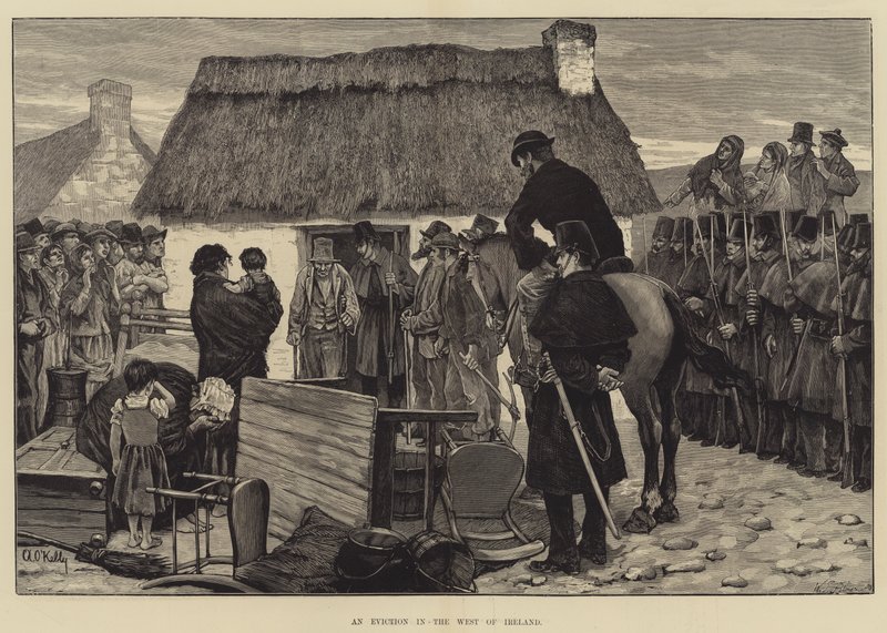 An Eviction in the West of Ireland by Aloysius O