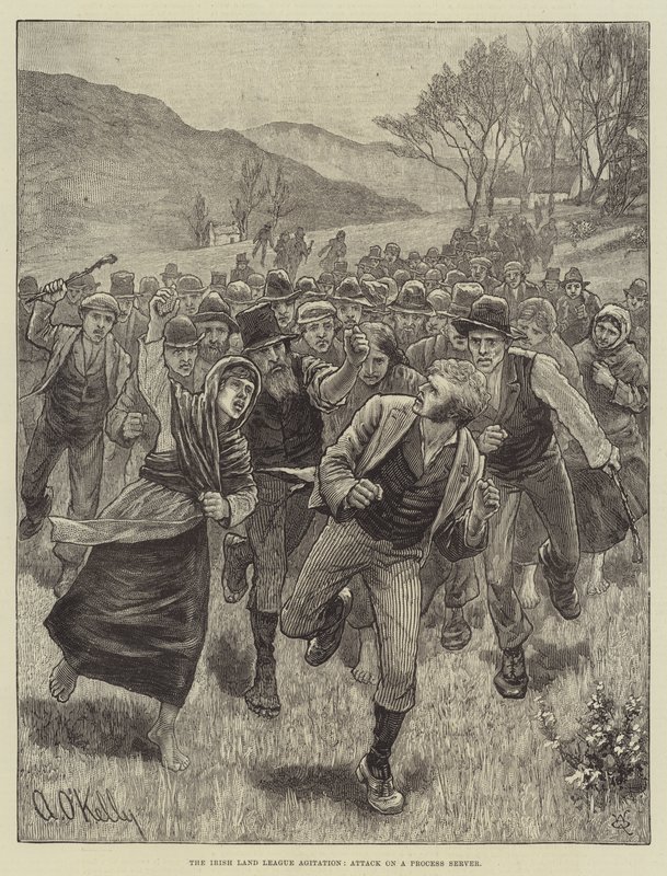 The Irish Land League Agitation, Attack on a Process Server by Aloysius O