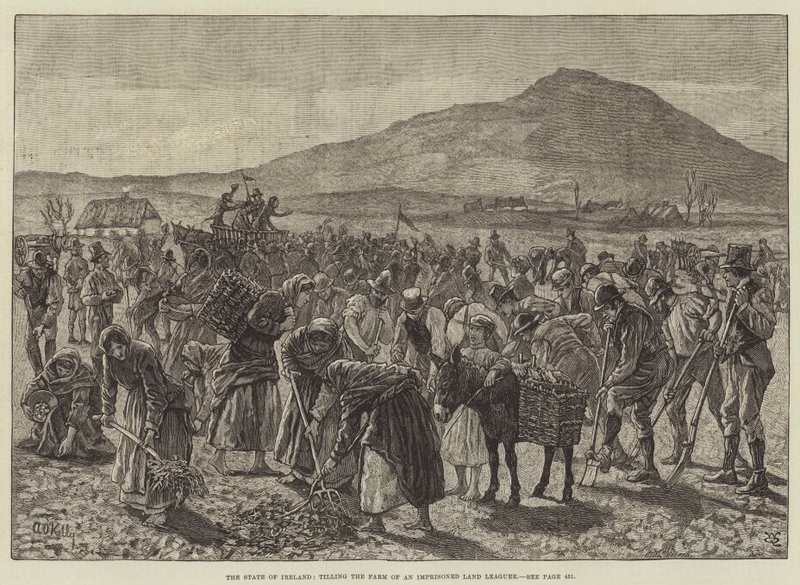 The State of Ireland, Tilling the Farm of an Imprisoned Land Leaguer by Aloysius O