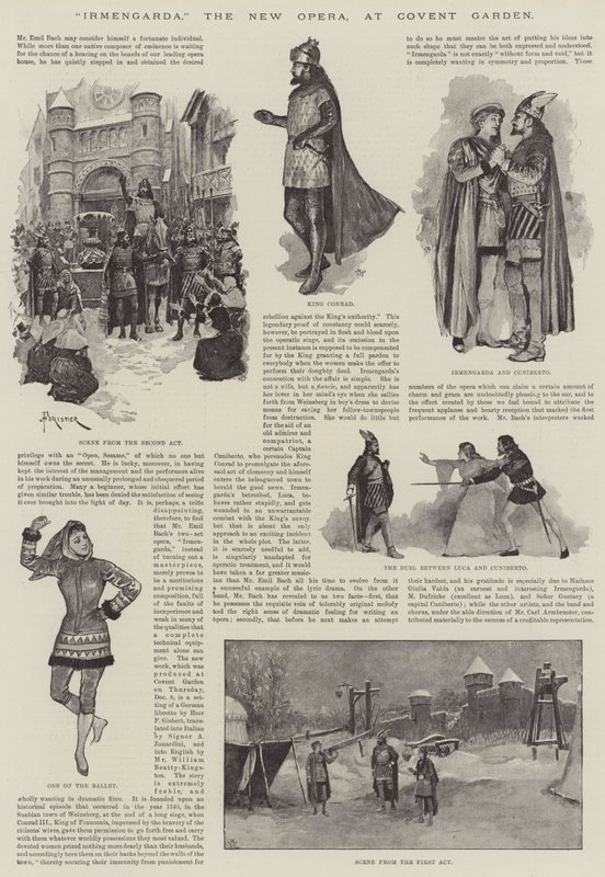 Irmengarda, the New Opera, at Covent Garden by Amedee Forestier